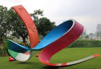 拉絲膠卷雕塑 鏤空創意膠片雕塑 別墅區膠片雕塑