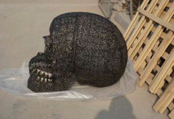 步行街骷髏雕塑 游樂場鬼怪雕塑 鑄造骷髏頭雕塑