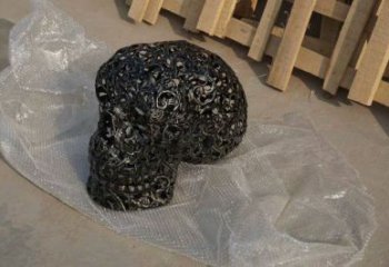 酒店骷髏雕塑 景觀鬼怪雕塑 現代骷髏頭雕塑