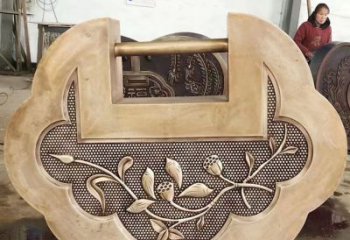 房地產鎖子雕塑 現代同心鎖雕塑 幾何雕塑