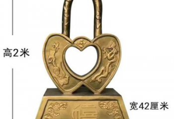 景觀鎖子雕塑 仿真同心鎖雕塑 景觀雕塑