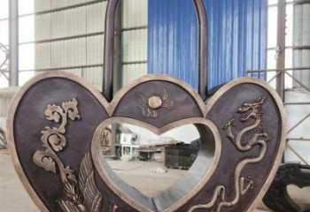 酒店鎖子雕塑 景觀同心鎖雕塑 現代雕塑