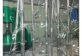 鋼管竹葉雕塑 異形竹類雕塑蔬 農村植物雕塑