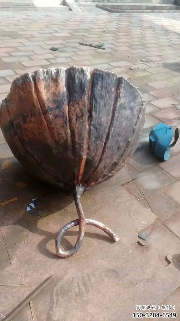 景觀蓮蓬雕塑 剪影植物雕塑 商業街雕塑