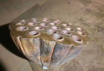 拉絲蓮蓬雕塑 鏤空創(chuàng)意雕塑 別墅區(qū)雕塑