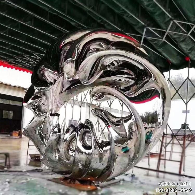 幾何水花雕塑 發光公園雕塑 大門口水景雕塑