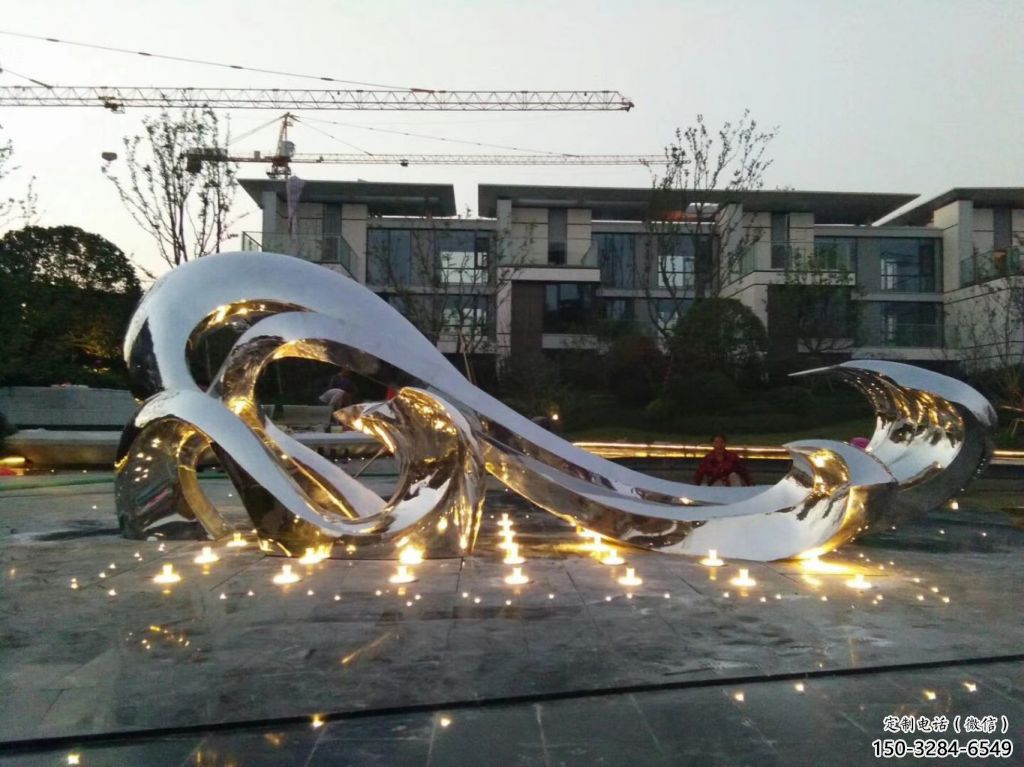 鏤空水花雕塑 噴水園林水景雕塑 住宅小區雕塑