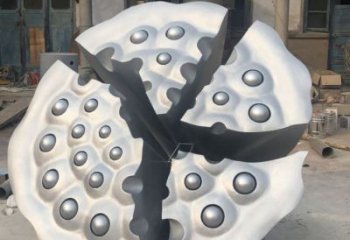 現(xiàn)代蓮蓬雕塑 大型別墅區(qū)植物雕塑 彩繪雕塑