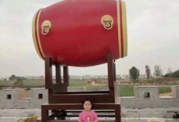 抽象戰(zhàn)鼓雕塑 啞光喜慶雕塑 室內民族雕塑