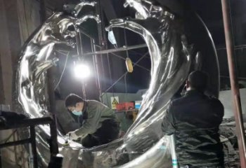 現(xiàn)代水花雕塑 大型別墅區(qū)水景雕塑 彩繪雕塑