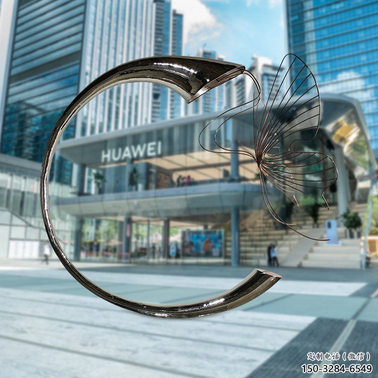 中式喇叭花雕塑 啞光花卉雕塑 游樂場雕塑