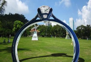 戒指大門雕塑，現代景觀小品，不銹鋼戒指拱門雕塑