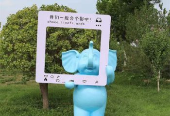 大象雕塑指用，景觀雕塑，彩繪大象雕塑點擊