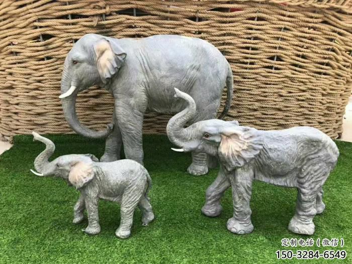 現代大象雕塑定制，中式工藝，景觀仿真大象雕塑造型
