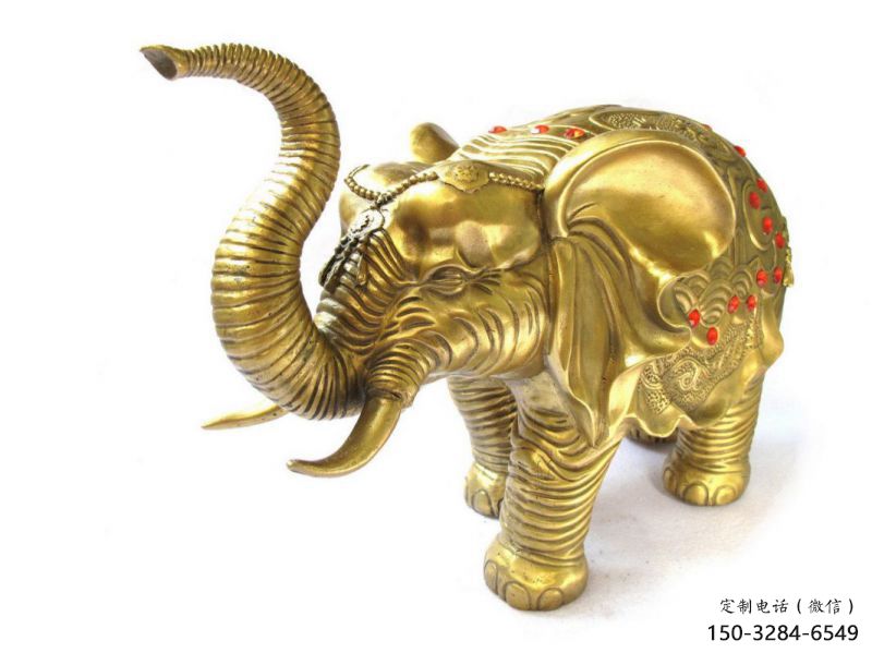 中式大象雕塑加工，景觀系列，商場黃銅大象雕塑供需