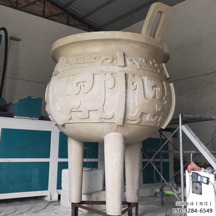 三足圓鼎雕塑磨具
