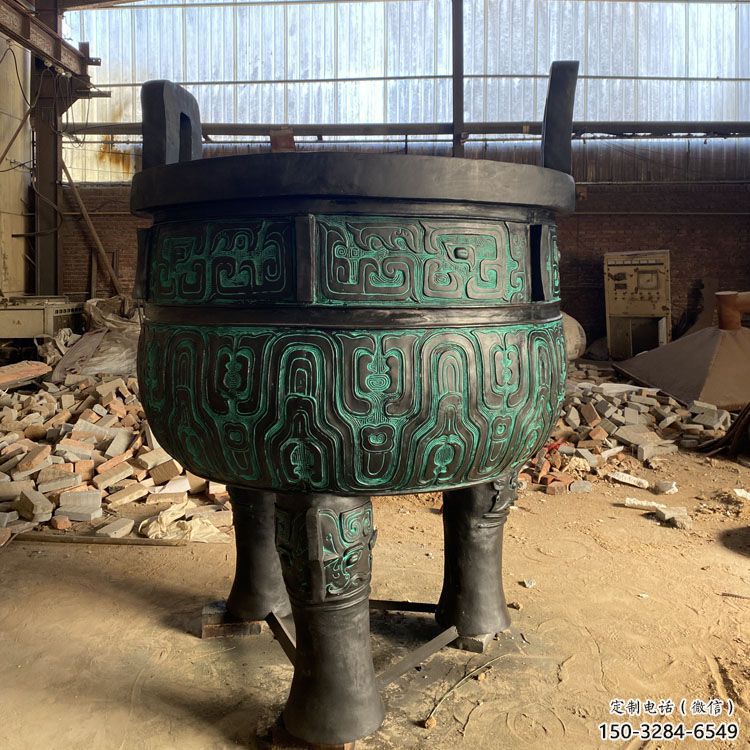圓鼎雕塑，銅器景觀雕塑，鑄銅工藝