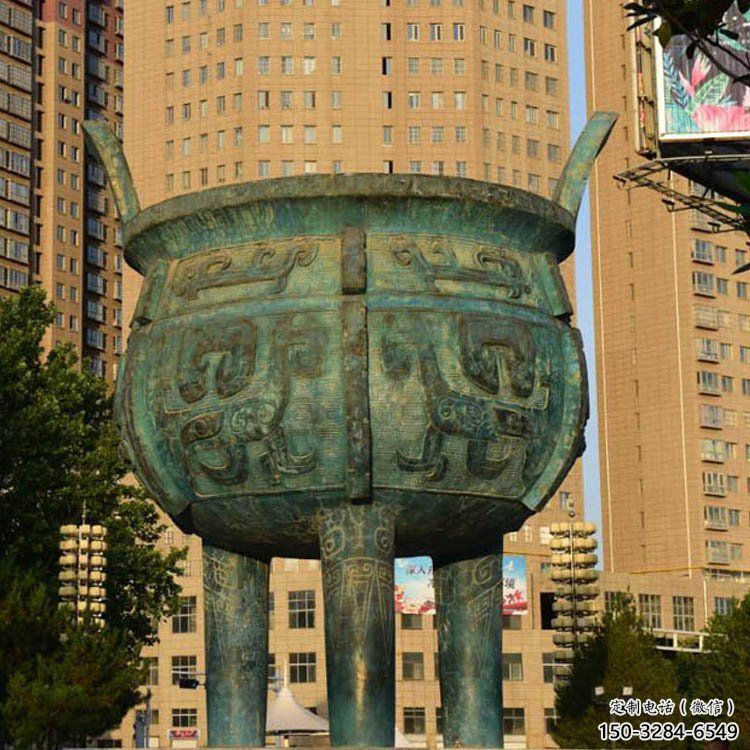 圓鼎雕塑，銅器景觀雕塑，鑄銅工藝