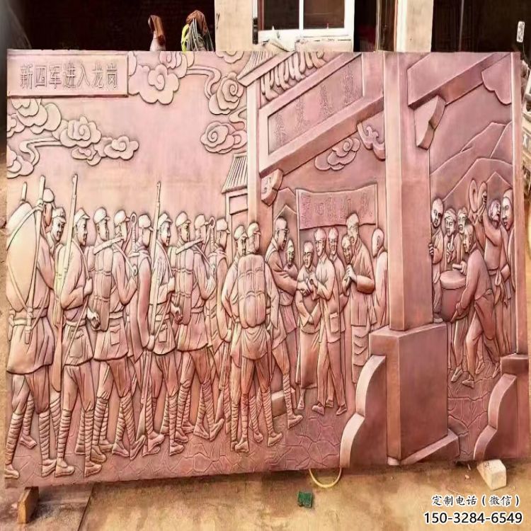 景觀浮雕廠家，彩鋼制作，大型黨建浮雕公司