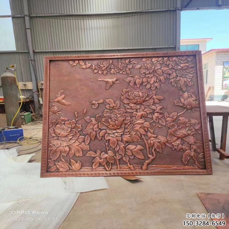 景區(qū)花卉浮雕廠家，景觀雕塑，鑄銅花卉浮雕制作