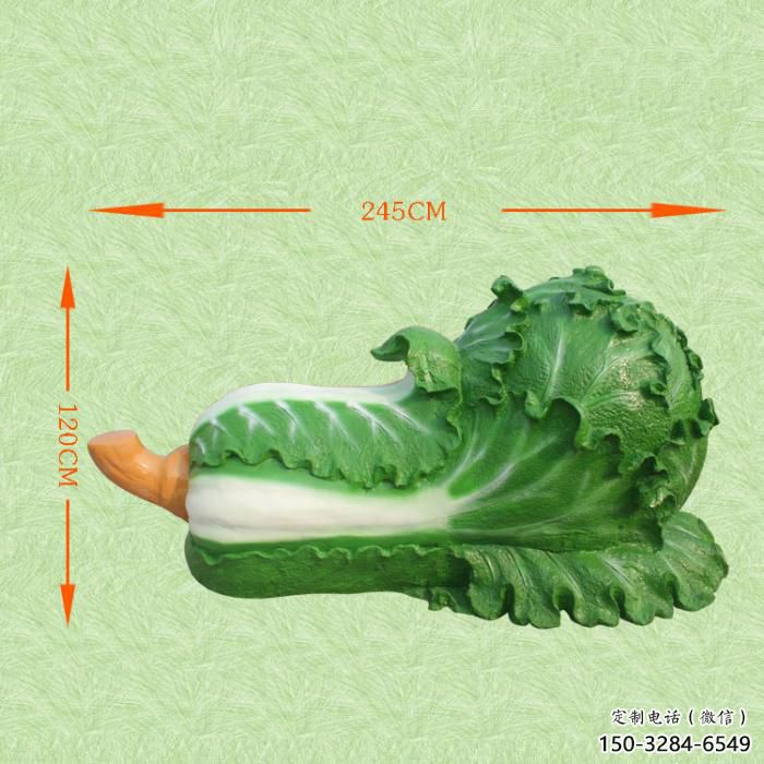 果籃雕塑定價(jià)，地標(biāo)擺件，烤漆白菜果籃雕塑精選