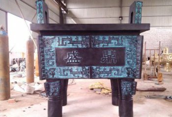 鼎盛-司母戊鼎雕塑-鑄銅鼎雕塑