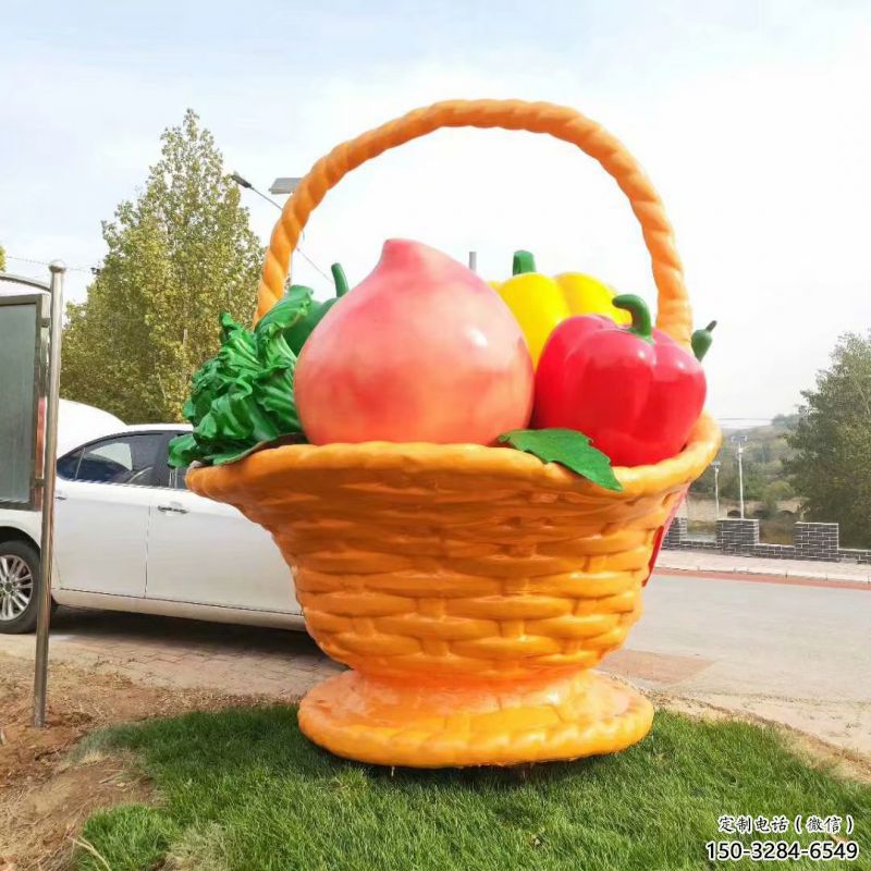 大型商場(chǎng)果籃雕塑