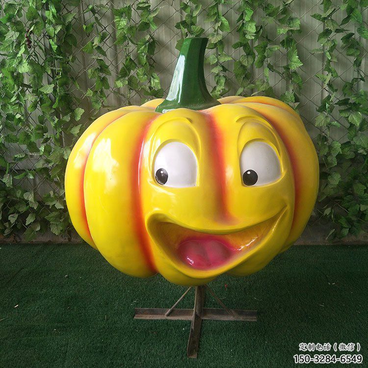 室外果籃雕塑展品，公園小品，南瓜果籃雕塑供需