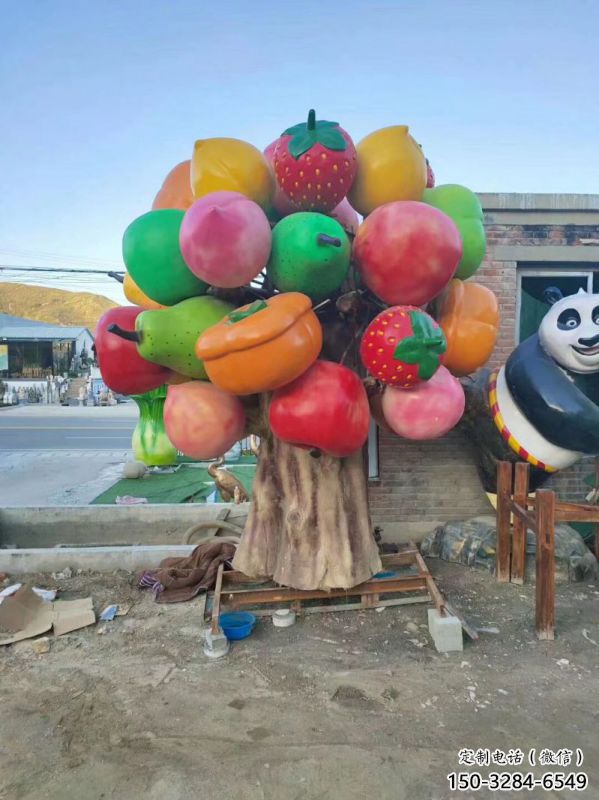 果籃雕塑選定，景觀雕塑，蘋果果籃雕塑生產(chǎn)商