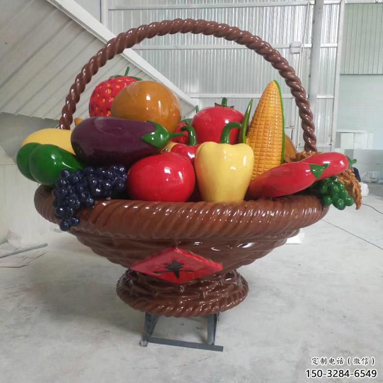 景觀果籃雕塑供需，多彩藝術，鐵藝果籃雕塑制造商