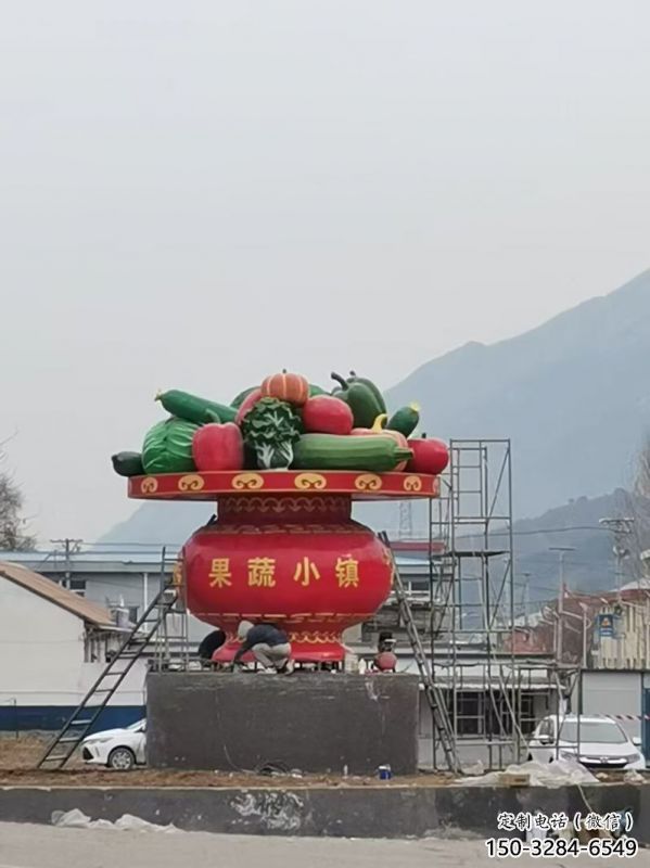 室外花籃雕塑展品，公園小品，城市公園花籃雕塑供需