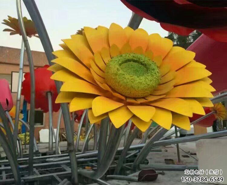 雕塑花籃裝飾精品，景觀概念，體育花朵花籃雕塑通用