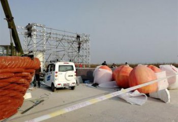 果籃雕塑選用，彩繪工藝，藝術桃子果籃雕塑標準