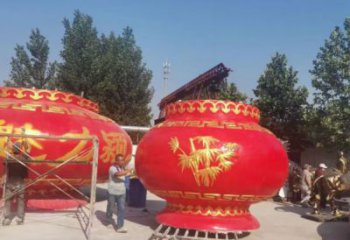 商業(yè)花籃雕塑標(biāo)準(zhǔn)，廣場(chǎng)雕塑，玻璃鋼花籃雕塑底座供給