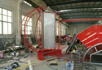 花籃雕塑供應(yīng)，花園小品，酒店不銹鋼花籃雕塑展品