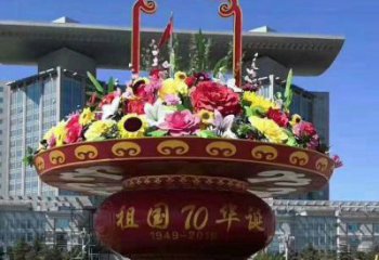 園林建筑雕塑承接，校園雕塑，廣場花籃雕塑定制供應(yīng)