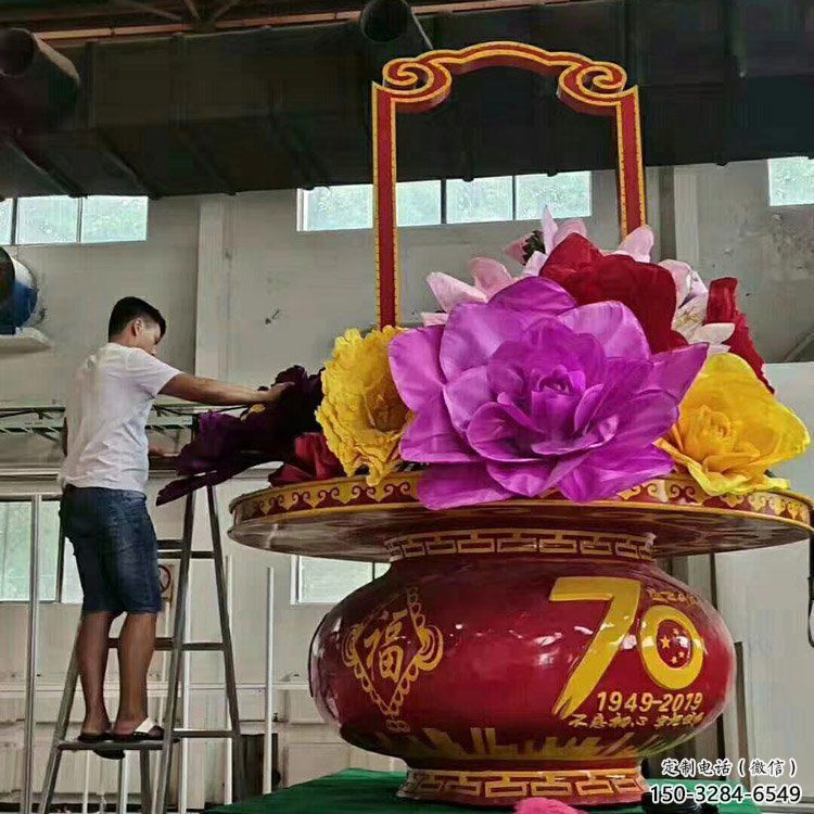 花籃雕塑精選，室外雕塑，小區花籃雕塑選定