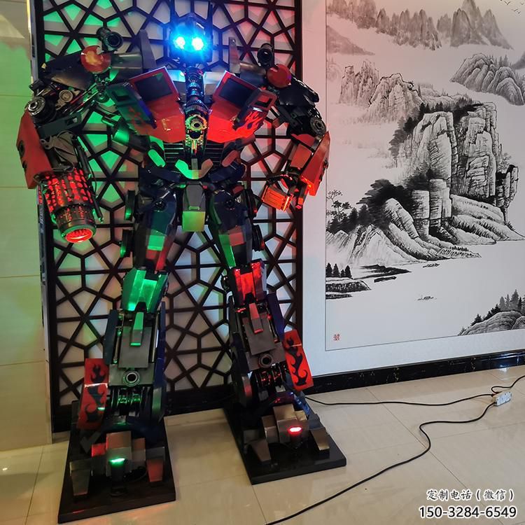 彩繪機器人雕塑
