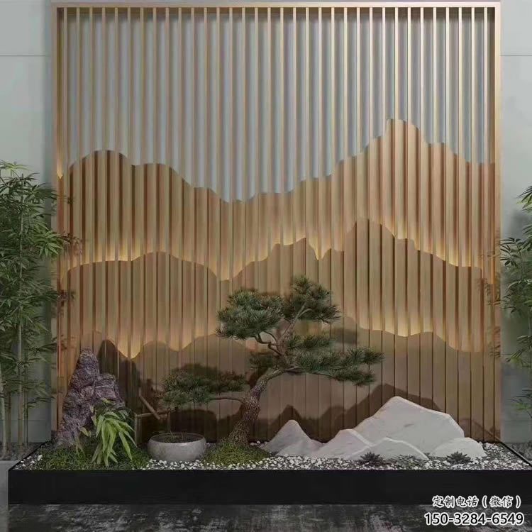 美陳裝飾景墻雕塑，背景墻美陳雕塑