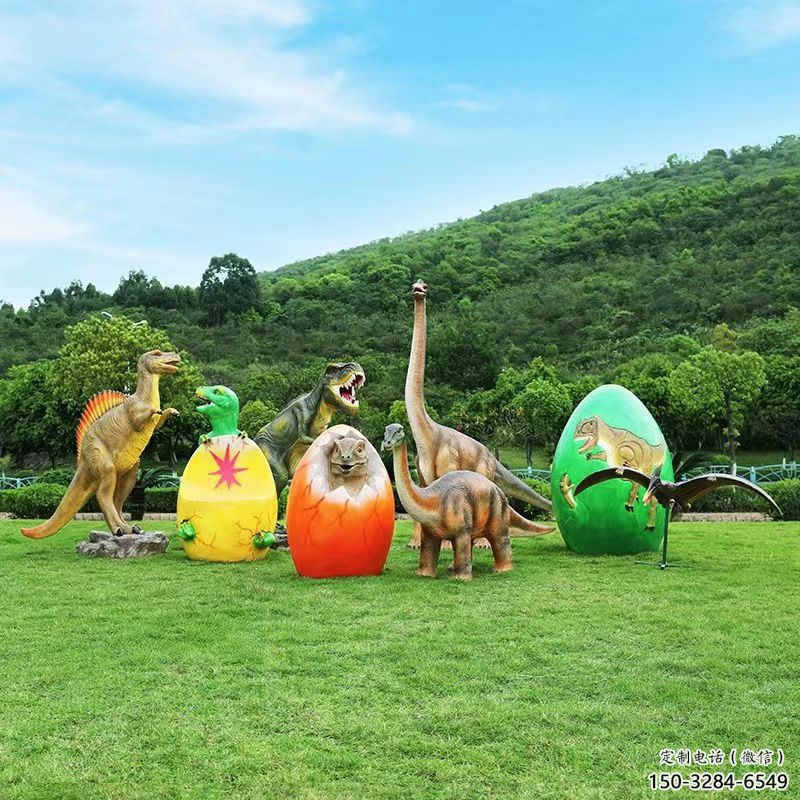 恐龍雕塑精選，街頭藝術(shù)，公園玻璃鋼恐龍雕塑承接