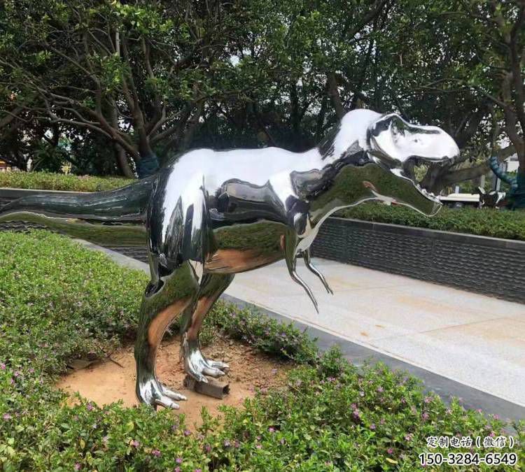 恐龍雕塑優(yōu)選，拋光藝術，景觀鏡面恐龍雕塑選用