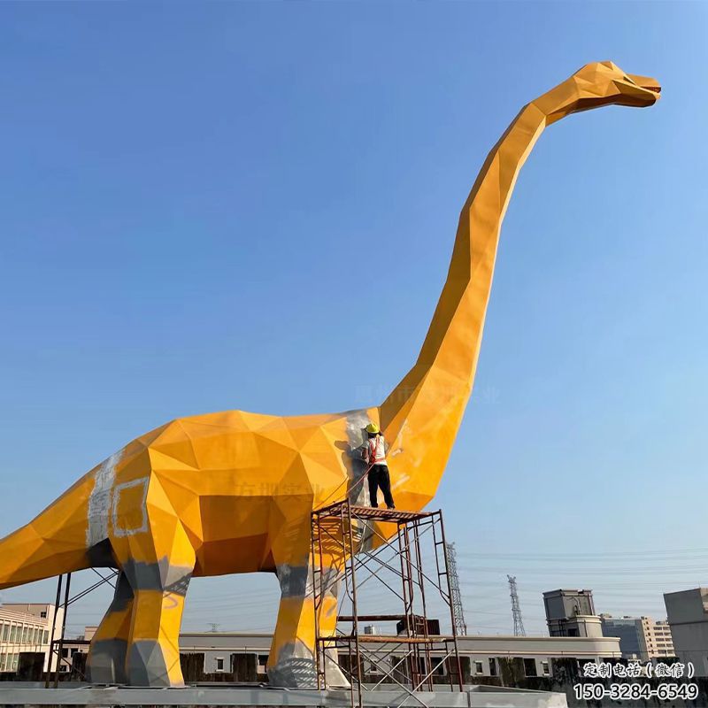 恐龍雕塑工廠優(yōu)選，城市裝飾，景觀烤漆恐龍雕塑供給