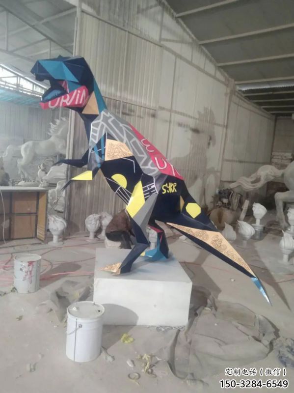 社區恐龍雕塑常用，景觀概念，烤漆恐龍雕塑展品