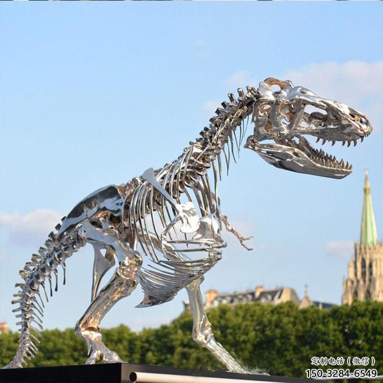 金屬恐龍雕塑制造商，金屬組合，公共恐龍骨架雕塑優選