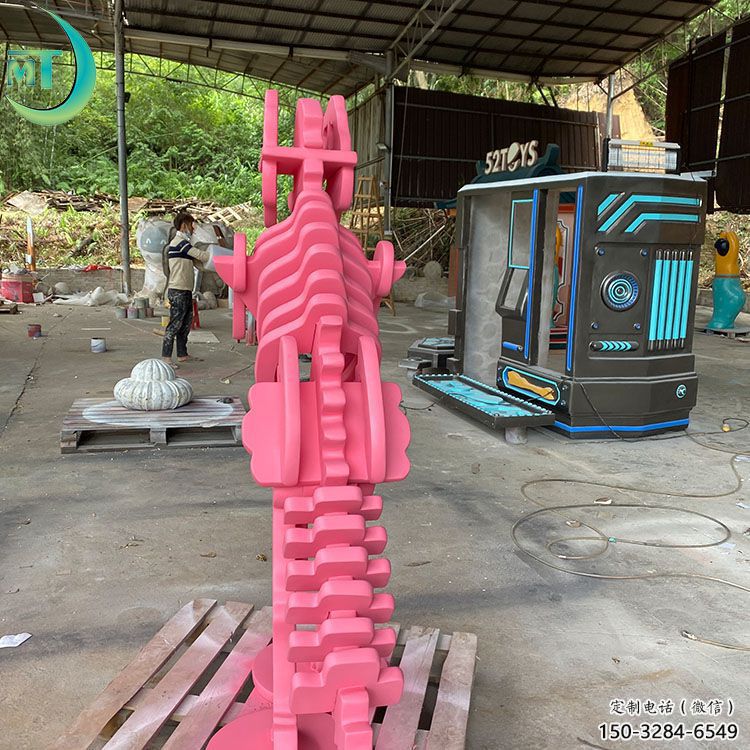 恐龍雕塑工廠選用，街道標識，景觀恐龍骨架雕塑批發(fā)