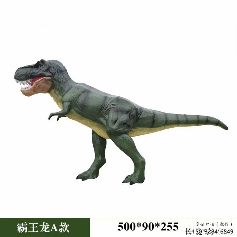 霸王龍雕塑景觀，中式工藝，發聲恐龍雕塑供給
