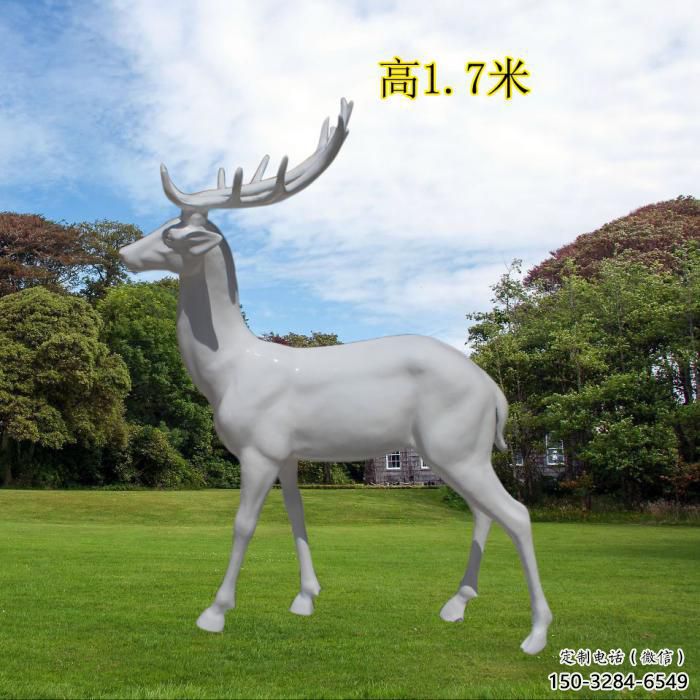 梅花鹿雕塑生產，動物雕塑，玻璃鋼梅花鹿雕塑定制