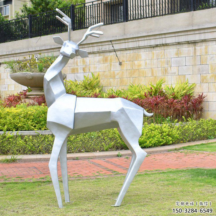 小鹿雕塑精選，多彩藝術，抽象小鹿雕塑生產