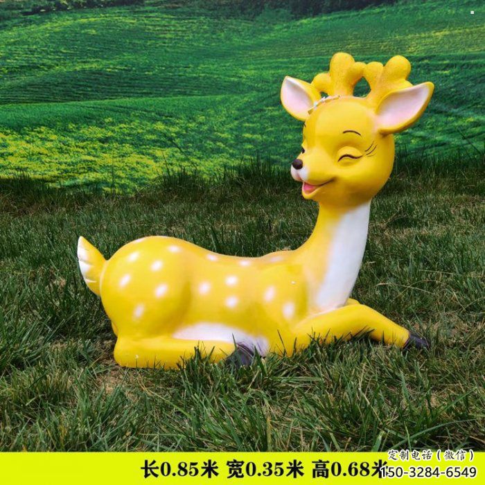 小鹿雕塑精選，戶外雕塑，景觀卡通小鹿雕塑優價