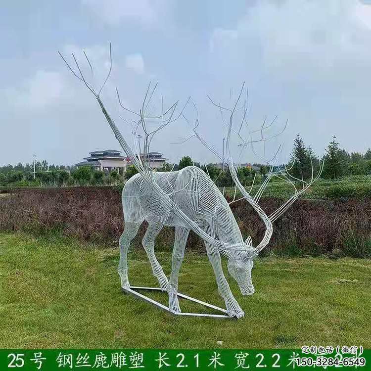 梅花鹿雕塑指用，景觀雕塑，園林燈光梅花鹿雕塑點擊